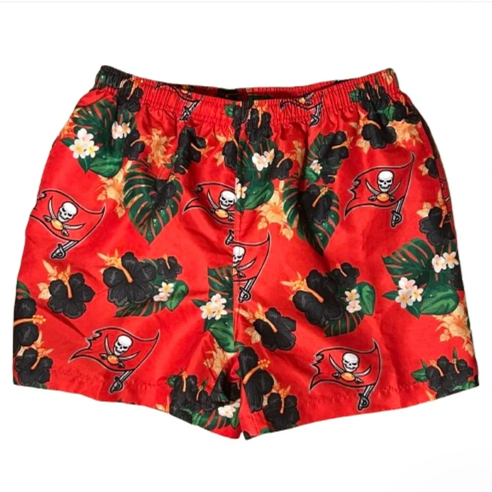 NFL Tampa Bay Buccaneers Tropical Swim Trunks XL